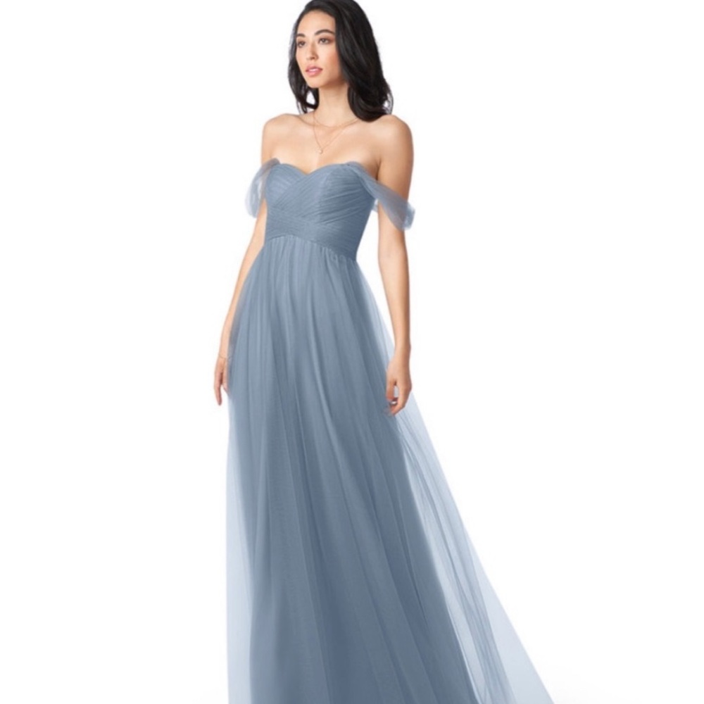 Azazie Dusty Blue Bridesmaid Dress